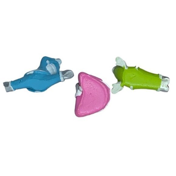 Santa Yoga Figures Gnome Christmas Gift Set Holiday Figures Set of 3 Piece Set - Picture 5 of 16